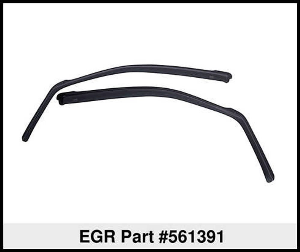 EGR In-Channel Window Visors Front Pair Smoke Finish product image 3
