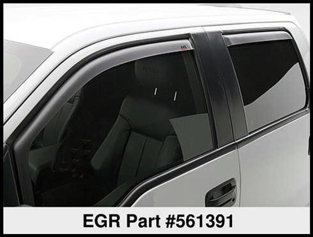 EGR In-Channel Window Visors Front Pair Smoke Finish product image 4