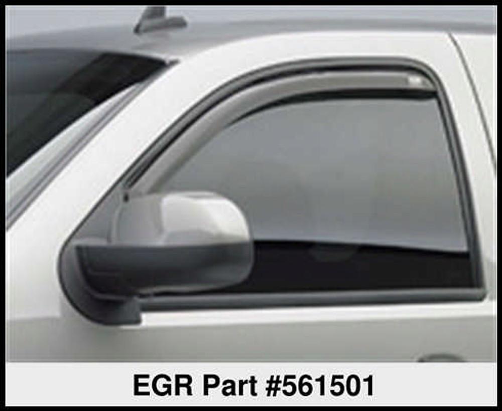 EGR In-Channel Window Visors Front Pair Smoke Finish product image 4