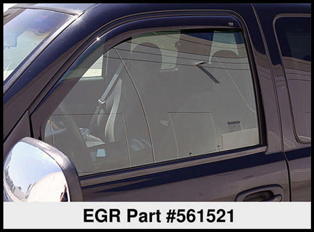 EGR In-Channel Window Visors Front Pair Smoke Finish product image 3