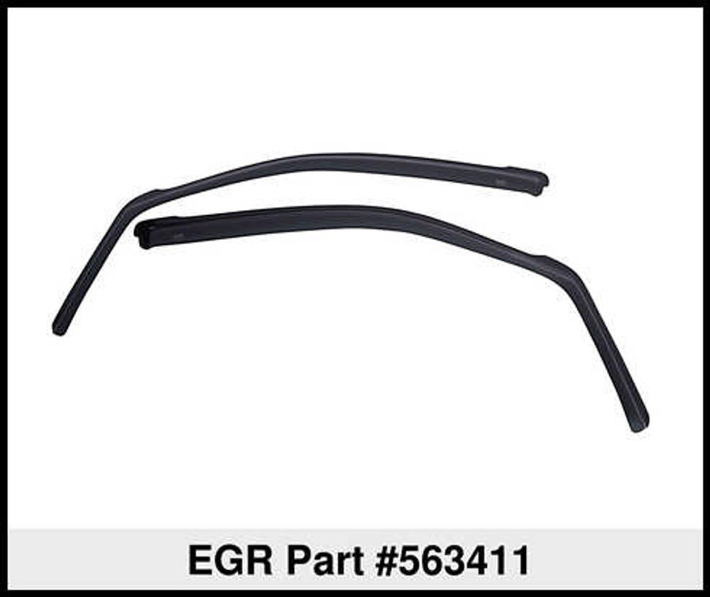 EGR In-Channel Window Visors Front Pair Smoke Finish product image 2