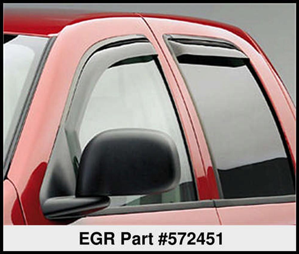 EGR In-Channel Window Visors Smoke Finish product image 3