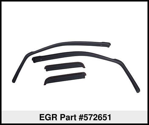 EGR In-Channel Window Visors Smoke Finish product image 4
