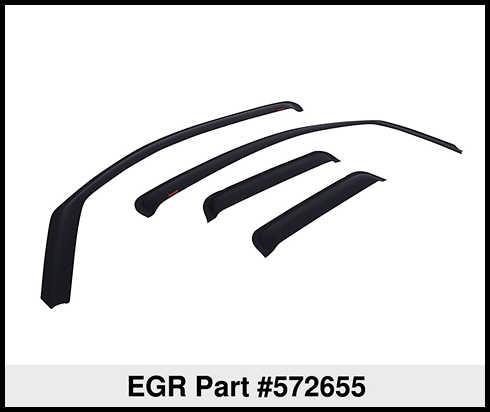 EGR In-Channel Window Visors Matte Finish product image 3