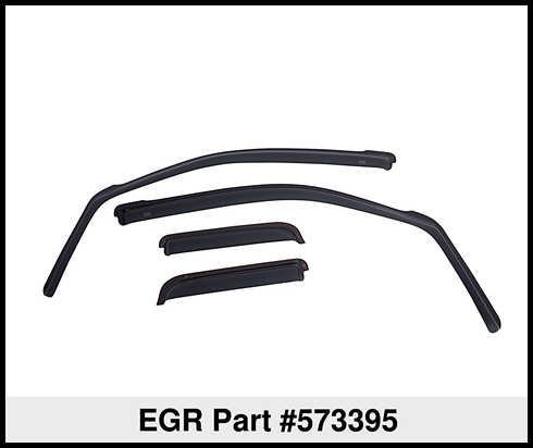 EGR In-Channel Window Visors Matte Finish product image 3