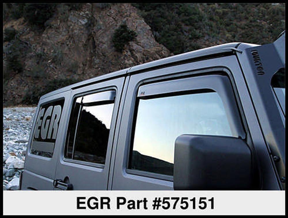 EGR In-Channel Window Visors Smoke Finish product image 3