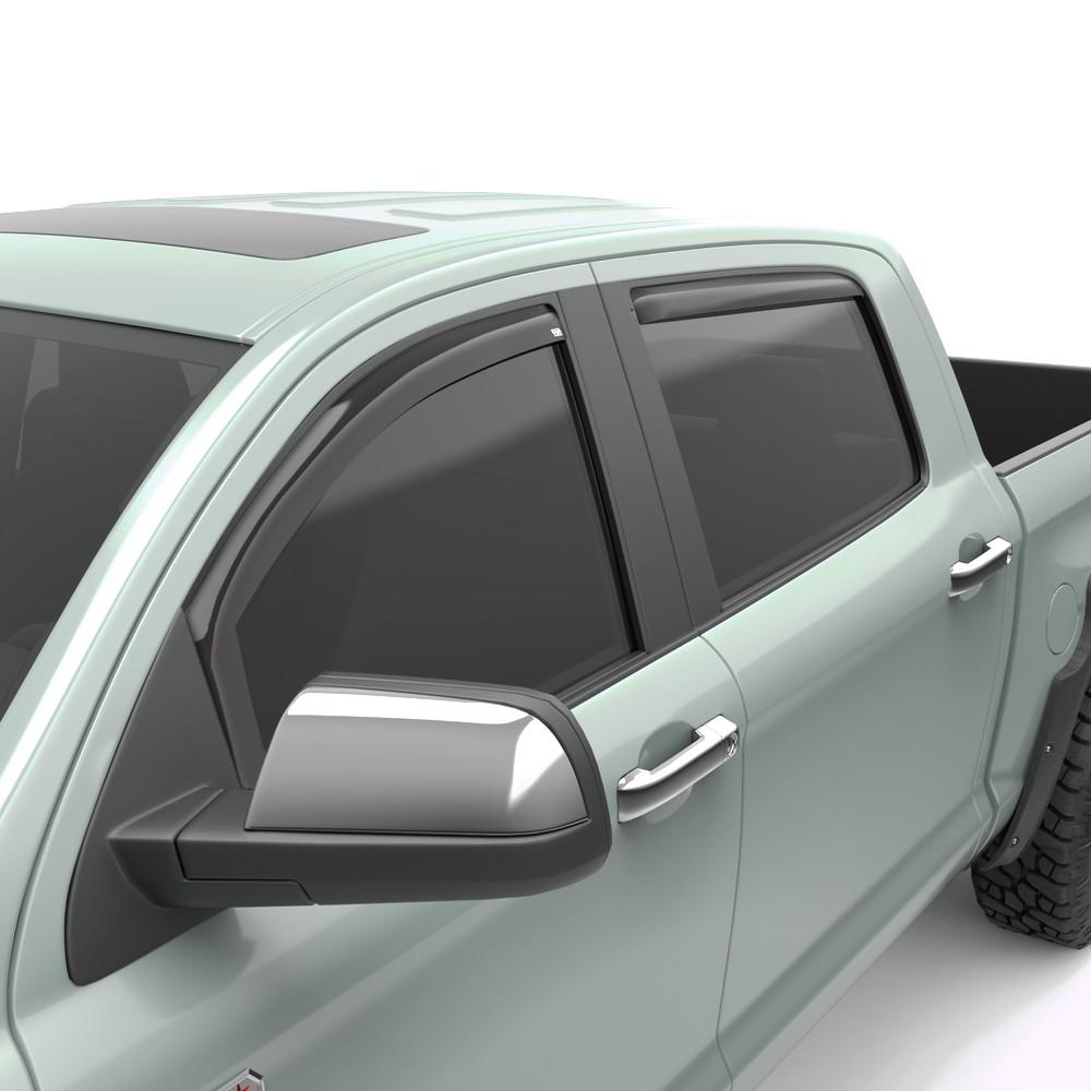 EGR In-Channel Window Visors Smoke Finish -Fits 07-21 Toyota Tundra (Crew Cab) product image 1