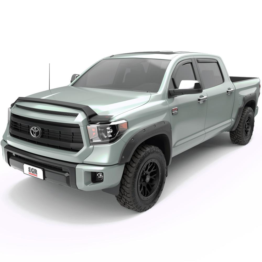 EGR In-Channel Window Visors Smoke Finish -Fits 07-21 Toyota Tundra (Crew Cab) product image 4