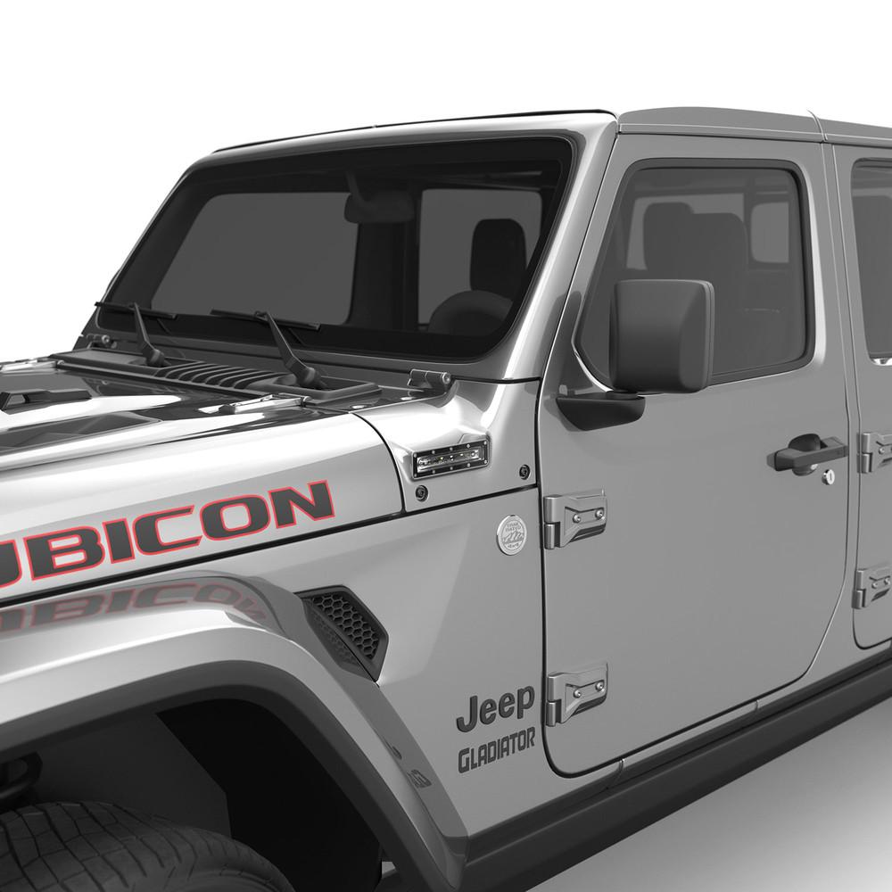 EGR VSL Jeep Side LED Lights Painted Billet Silver product image 4