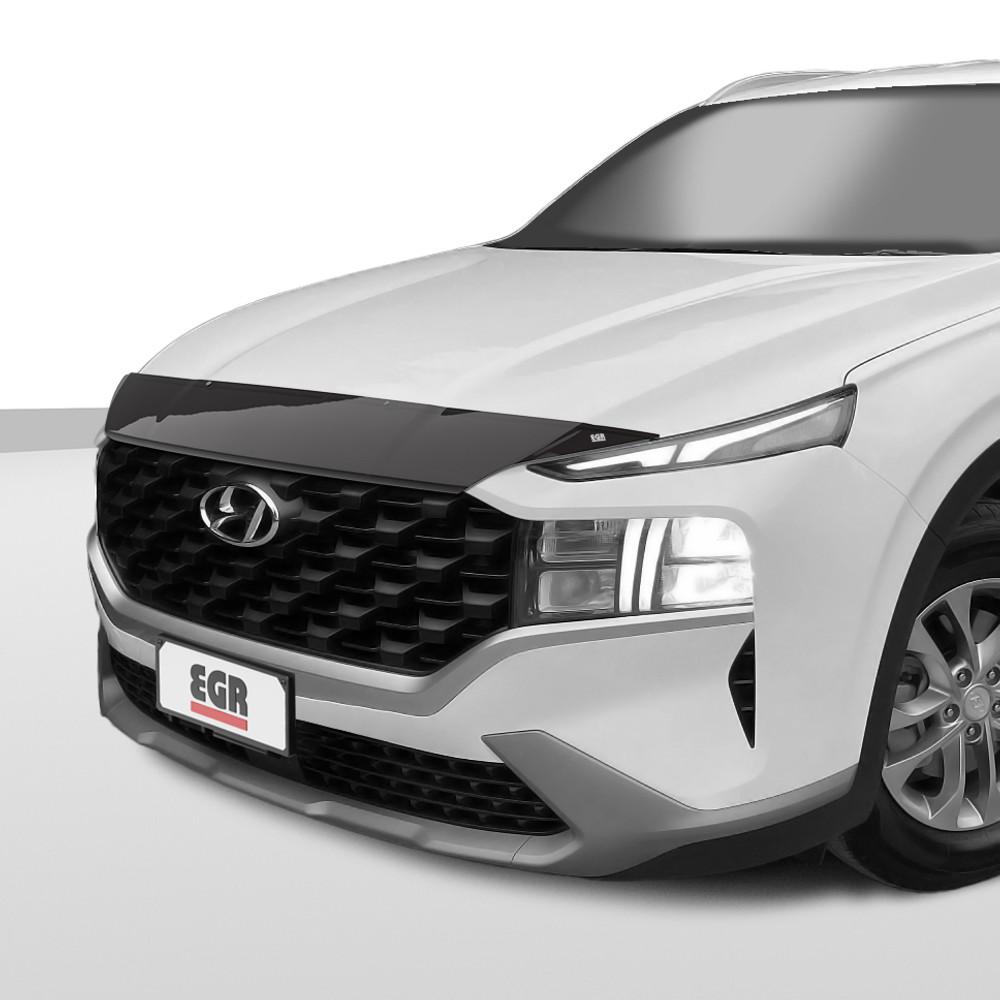 EGR SUPERGUARD HOOD GUARD SMOKE FINISH Fits 19-23 Hyundai Santa Fe product image 1