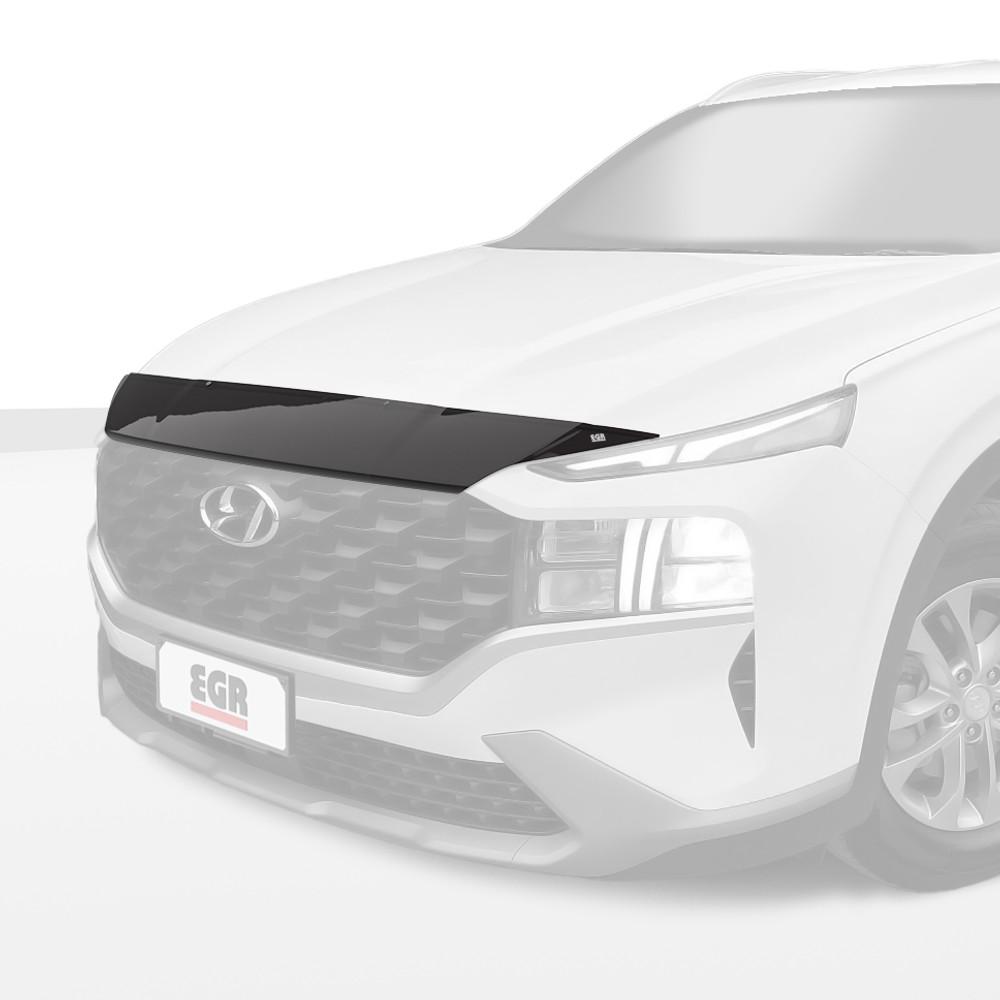 EGR SUPERGUARD HOOD GUARD SMOKE FINISH Fits 19-23 Hyundai Santa Fe product image 2